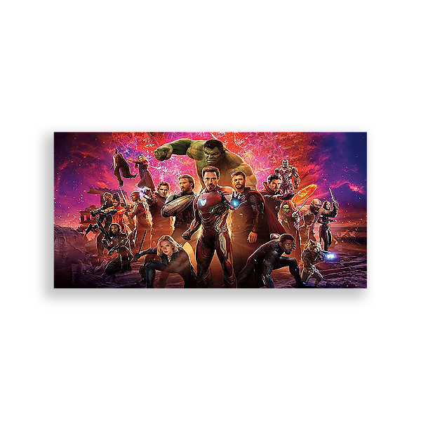 Painel Retangular - Os Vingadores - Sublimado 3D