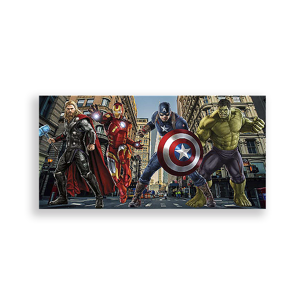 Painel Retangular - Os Vingadores - Sublimado 3D