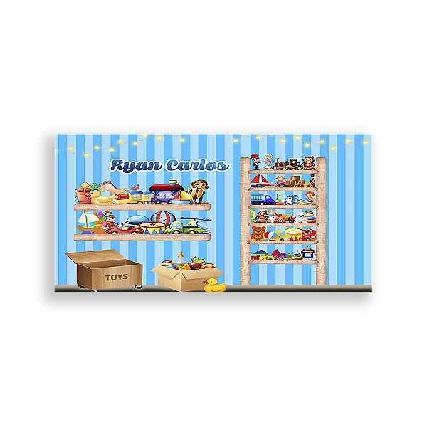 Painel Retangular - Painel Brinquedos - Sublimado 3D