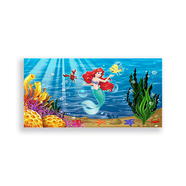 Painel Retangular - Pequena Sereia - Sublimado 3D