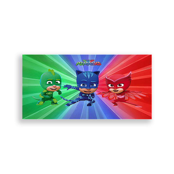 Painel Retangular - Pj Mask - Sublimado 3D