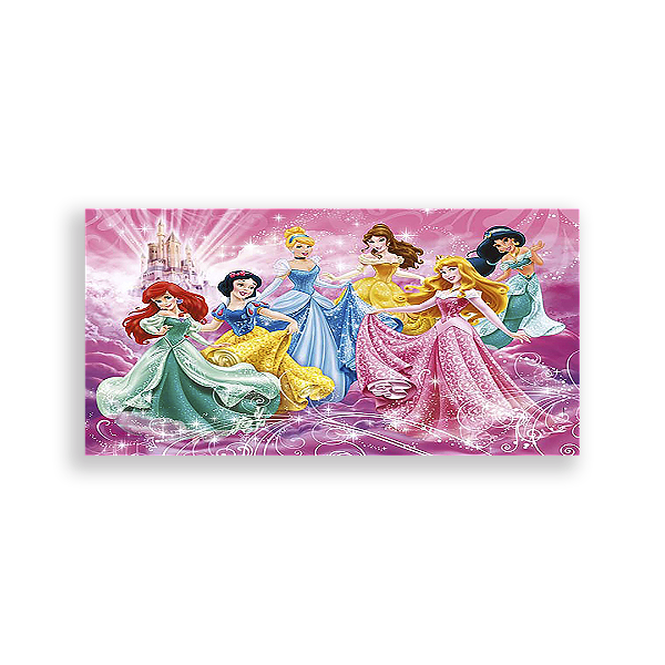 Painel Retangular - Princesas Disney - Sublimado 3D