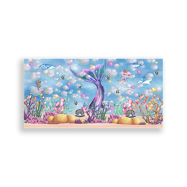 Painel Retangular - Sereias - Sublimado 3D