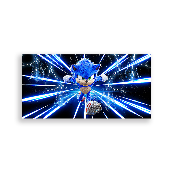 Painel Retangular - Sonic - Sublimado 3D