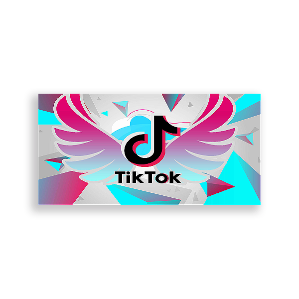 Painel Retangular - Tik Tok - Sublimado 3D