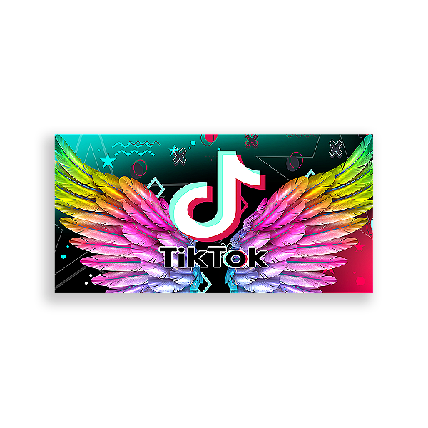 Painel Retangular - Tik Tok - Sublimado 3D