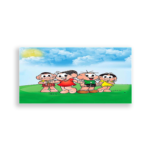Painel Retangular - Turma Da Mônica - Sublimado 3D
