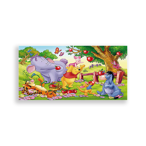 Painel Retangular - Ursinho Pooh - Sublimado 3D