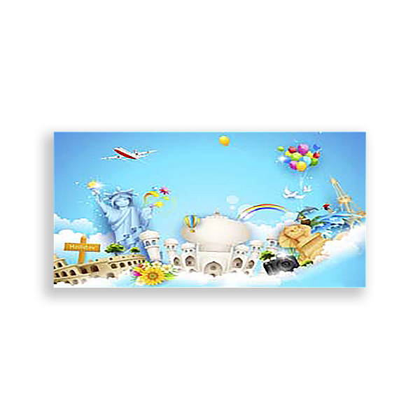 Painel Retangular - Volta Ao Mundo - Sublimado 3D