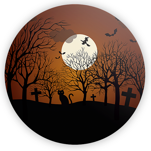 Painel de Mesa - Dia das Bruxas Halloween - Sublimado 3D