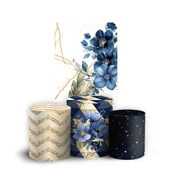 Faixa Lateral e Trio Cilindro Sublimado 3D Vest Facil - Floral