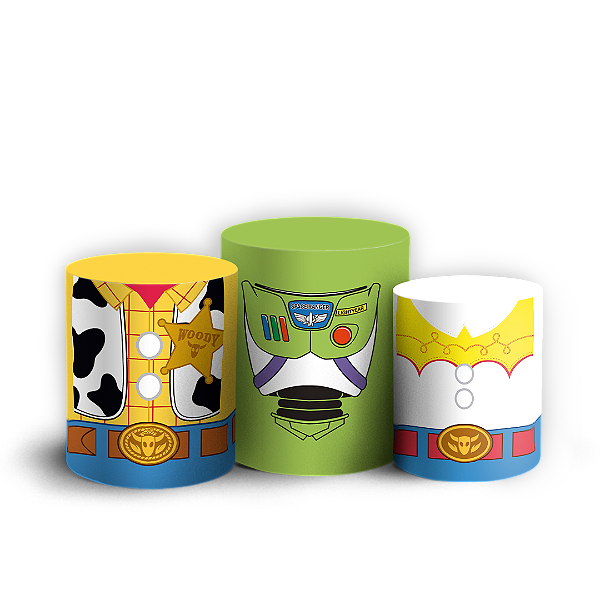 Trio Cilindro - Toy Story  - Sublimado 3D