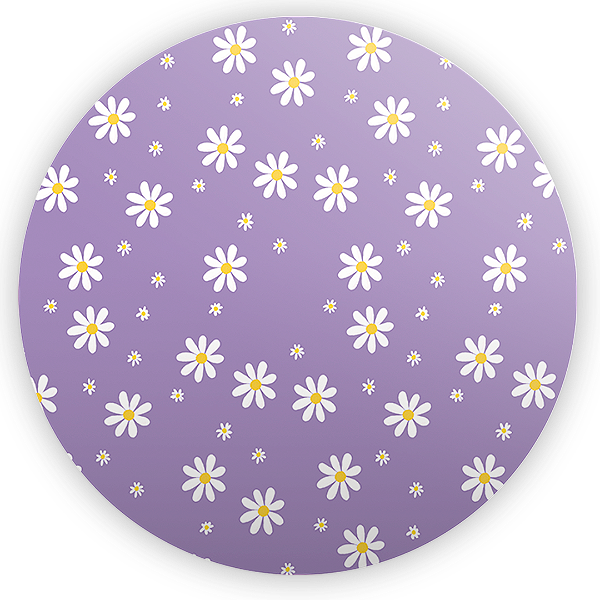 Painel Redondo - Flor Margarida - Sublimado 3D