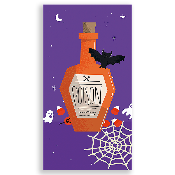 Faixa Lateral - Dia das Bruxas Halloween - Sublimado 3D