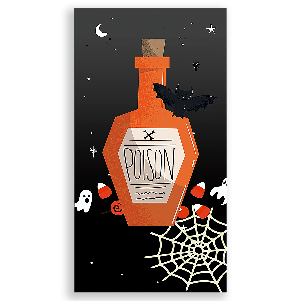 Faixa Lateral - Dia das Bruxas Halloween - Sublimado 3D