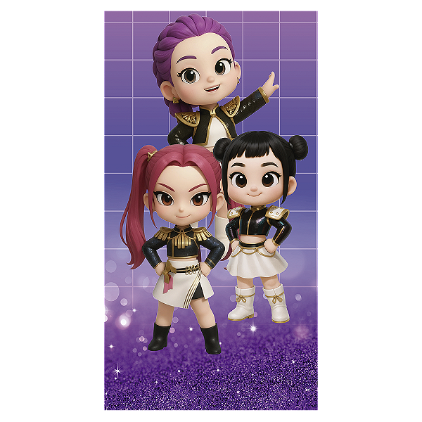 Faixa Lateral - Guerreiras Do K Pop - Sublimado 3D