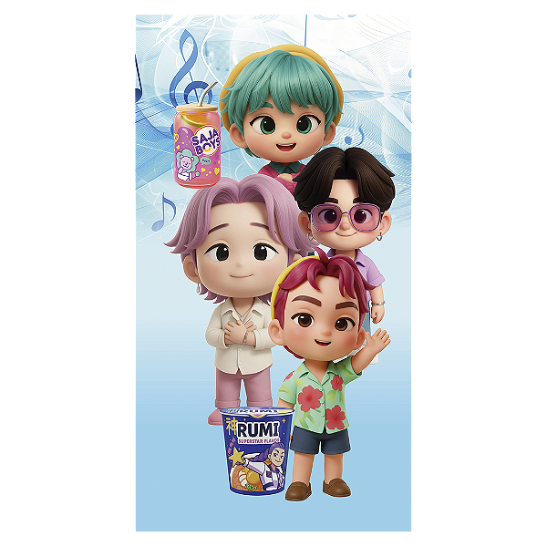 Faixa Lateral - Guerreiras Do K Pop - Sublimado 3D