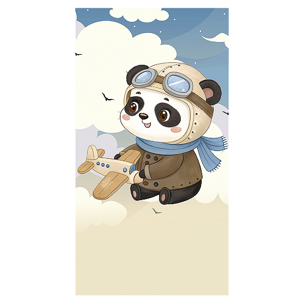 Faixa Lateral - Ursinho Aviador - Sublimado 3D