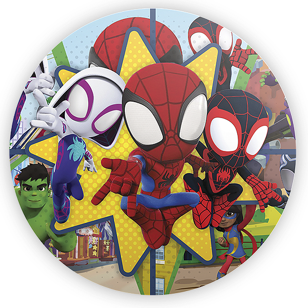 Painel Redondo Sublimado 3D - Homem Aranha