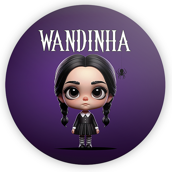 Painel de Mesa Sublimado 3D - Wandinha