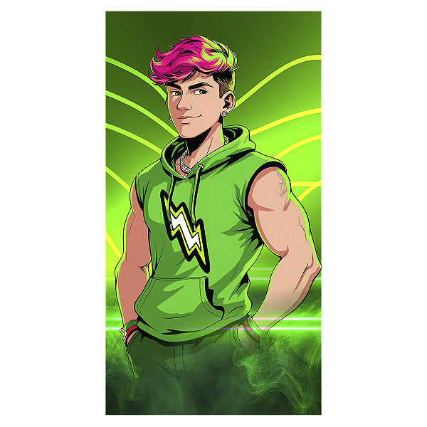 Faixa Lateral Sublimado 3D - Os Rosas