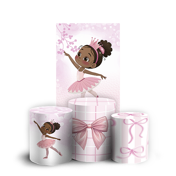 Faixa Lateral e Trio Cilindro Sublimado 3D Vest Facil - Bailarina