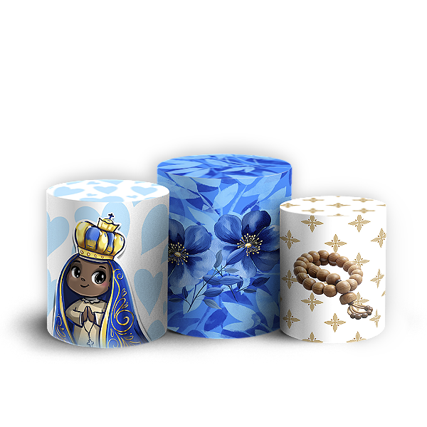 Trio Cilindro Sublimado 3D - Nossa Senhora
