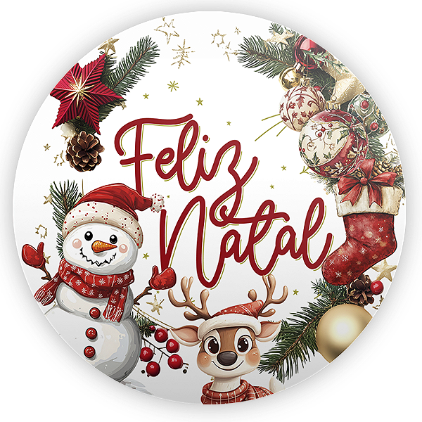 Painel de Mesa Sublimado 3D - Natal