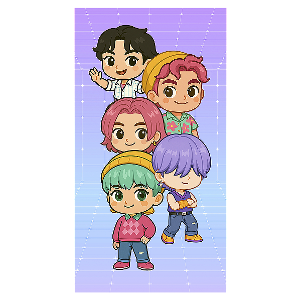 Faixa Lateral Sublimado 3D - Guerreiras Do K Pop