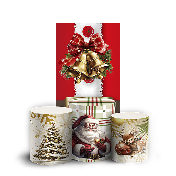 Faixa Lateral e Trio Cilindro Sublimado 3D Vest Facil - Natal