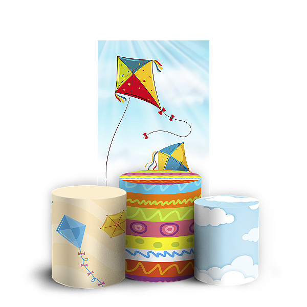 Faixa Lateral e Trio Cilindro Sublimado 3D Vest Facil - Pipa