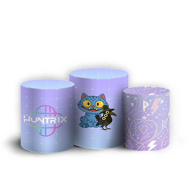 Trio Cilindro Sublimado 3D - Guerreiras Do K Pop