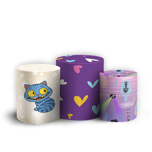 Trio Cilindro Sublimado 3D - Guerreiras Do K Pop