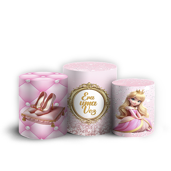 Trio Cilindro Sublimado 3D - Princesa Aurora