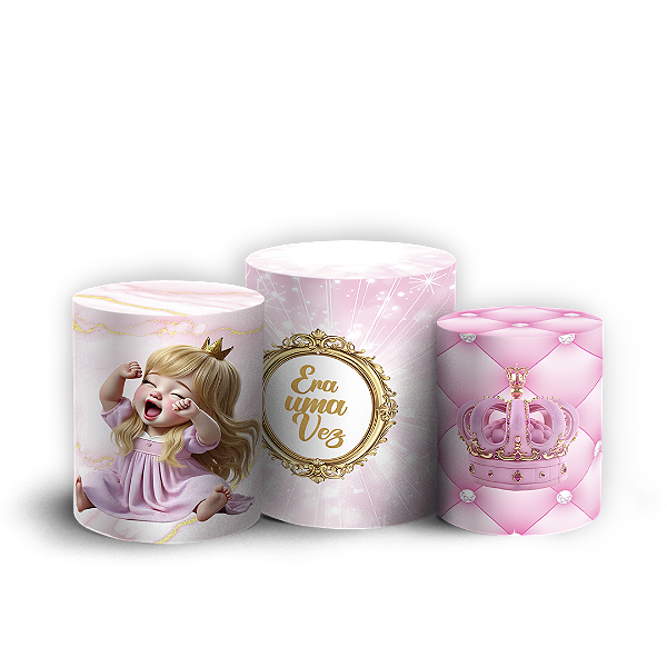 Trio Cilindro Sublimado 3D - Princesa Aurora