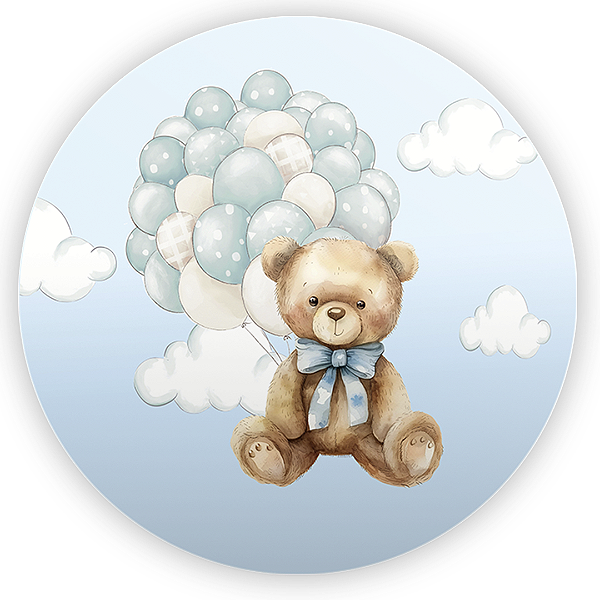 Painel Redondo Sublimado 3D - Urso