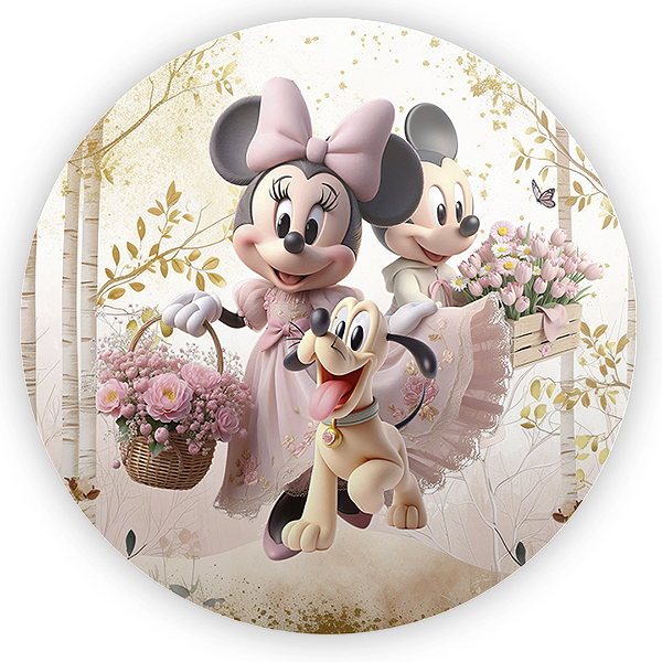 Painel de Mesa Sublimado 3D - Minnie