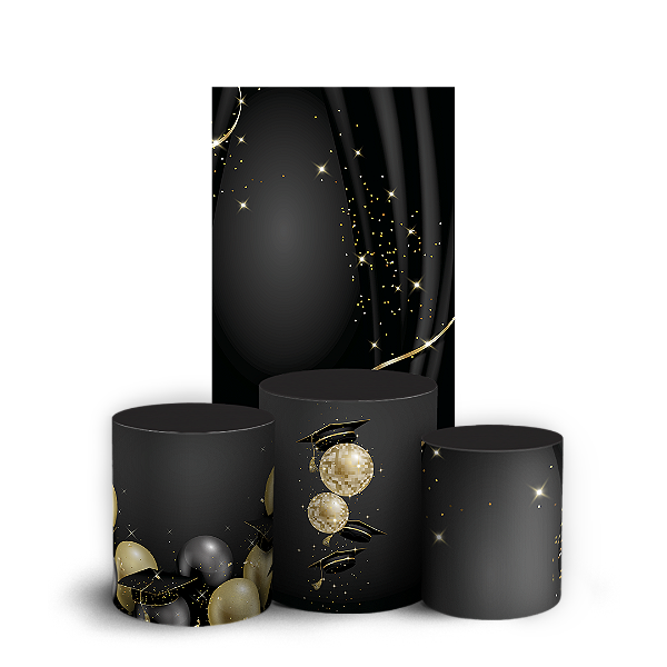 Faixa Lateral e Trio Cilindro Sublimado 3D Vest Facil - Formatura