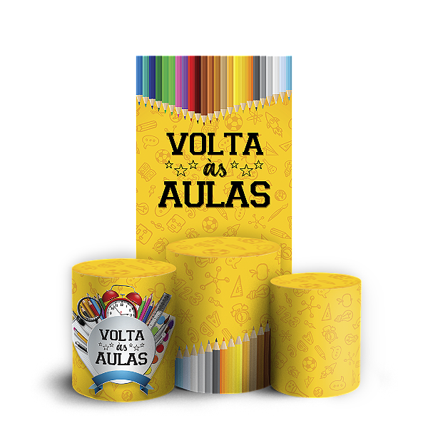 Faixa Lateral e Trio Cilindro Sublimado 3D Vest Facil - Volta as Aulas