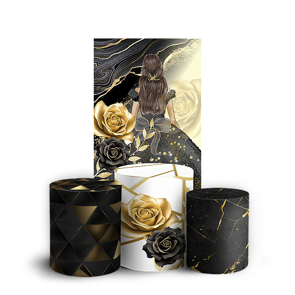 Faixa Lateral e Trio Cilindro Sublimado 3D Vest Facil - 15 Anos