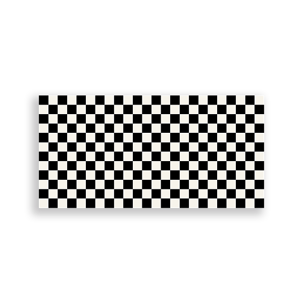 Painel Retangular Sublimado 3D - Fundo Xadrez Anos 80