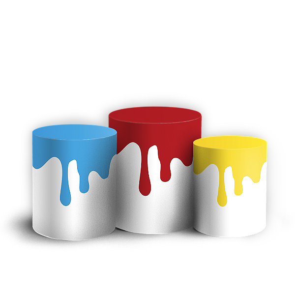 Trio Cilindro Sublimado 3D - ABC