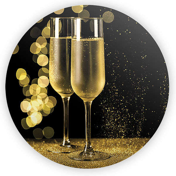 Painel de Mesa Sublimado 3D - Ano Novo