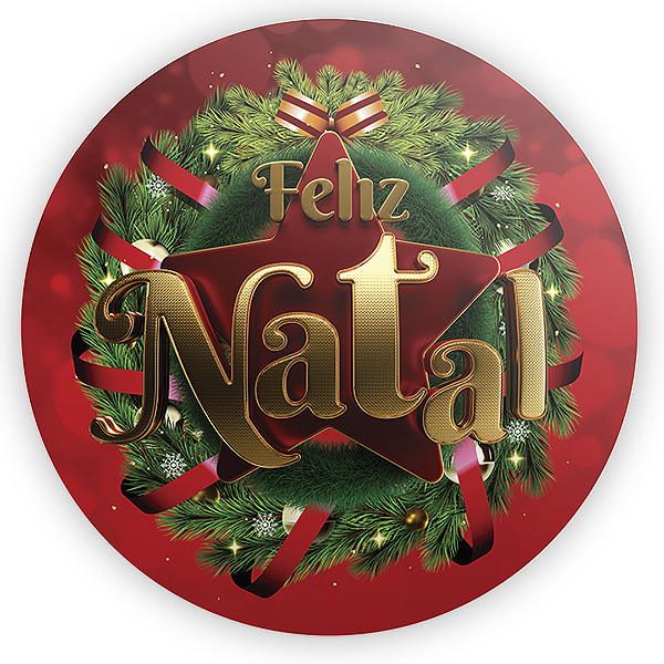 Painel de Mesa Sublimado 3D - Natal