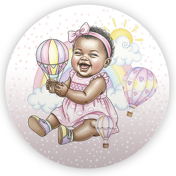 Painel de Mesa Sublimado 3D - Criança Baby