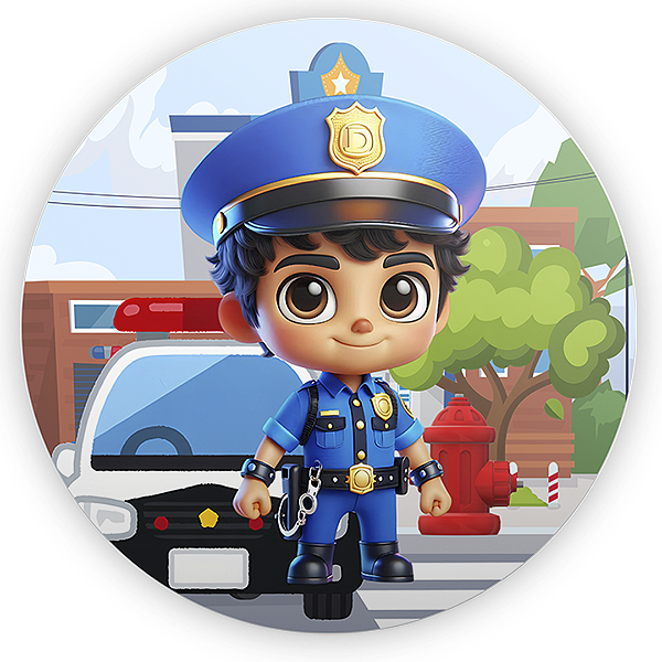 Painel de Mesa Sublimado 3D - Polícia