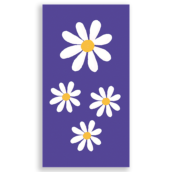 Faixa Lateral Sublimado 3D - Flor Margarida