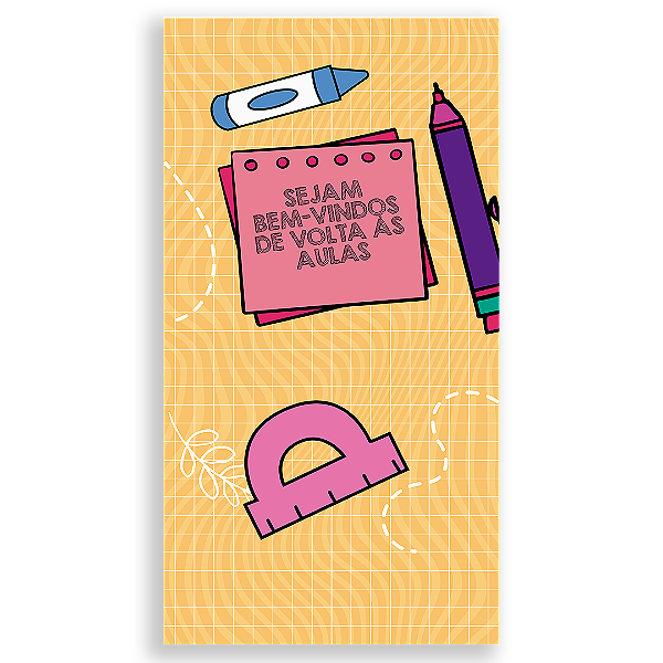 Faixa Lateral Sublimado 3D - Volta as Aulas