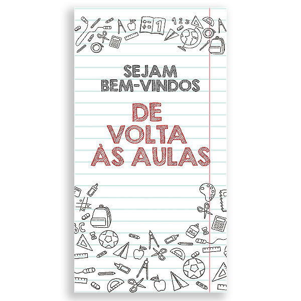 Faixa Lateral Sublimado 3D - Volta as Aulas