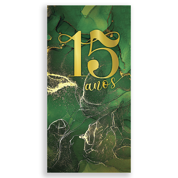 Faixa Lateral Sublimado 3D - 15 Anos
